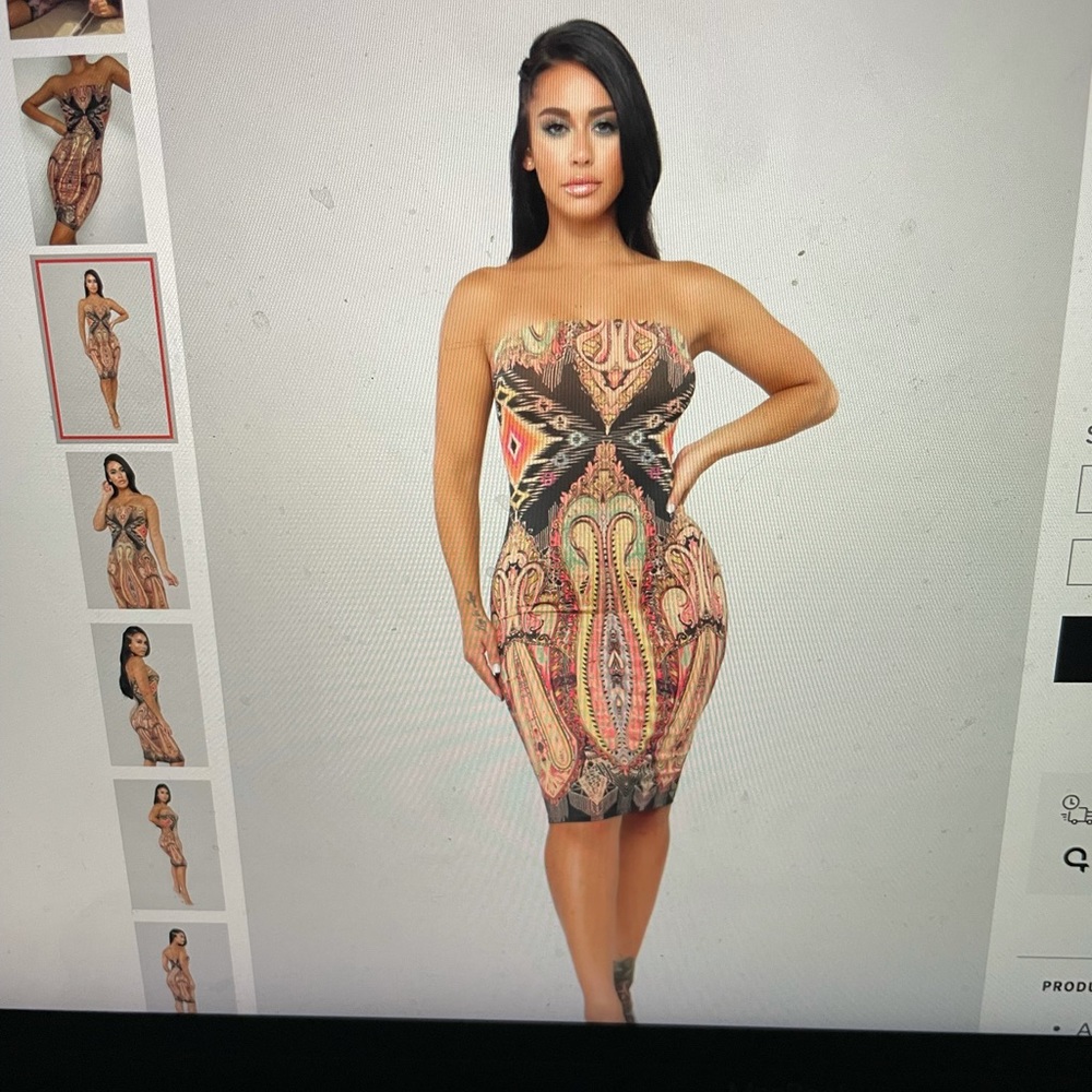 Beautiful tube dress perfect for any occasion